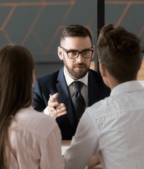Personal injury attorney in Los Angeles consulting with clients about accident claims and legal options at Ness Law Firm